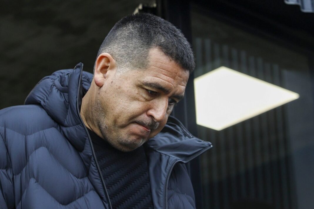 Juan Román Riquelme, presidente de Boca Juniors, en conferencia de prensa