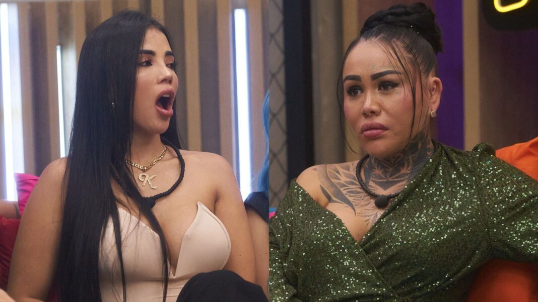 Yina Calderón durante una transmisión en vivo