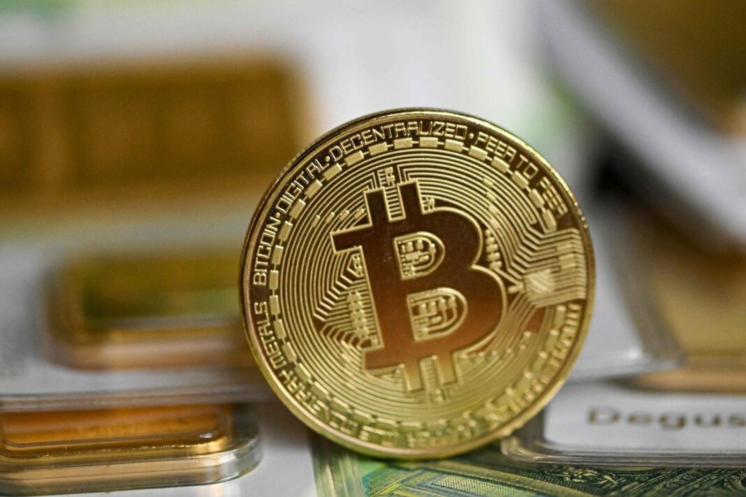 Gráfico del precio del bitcoin en alza
