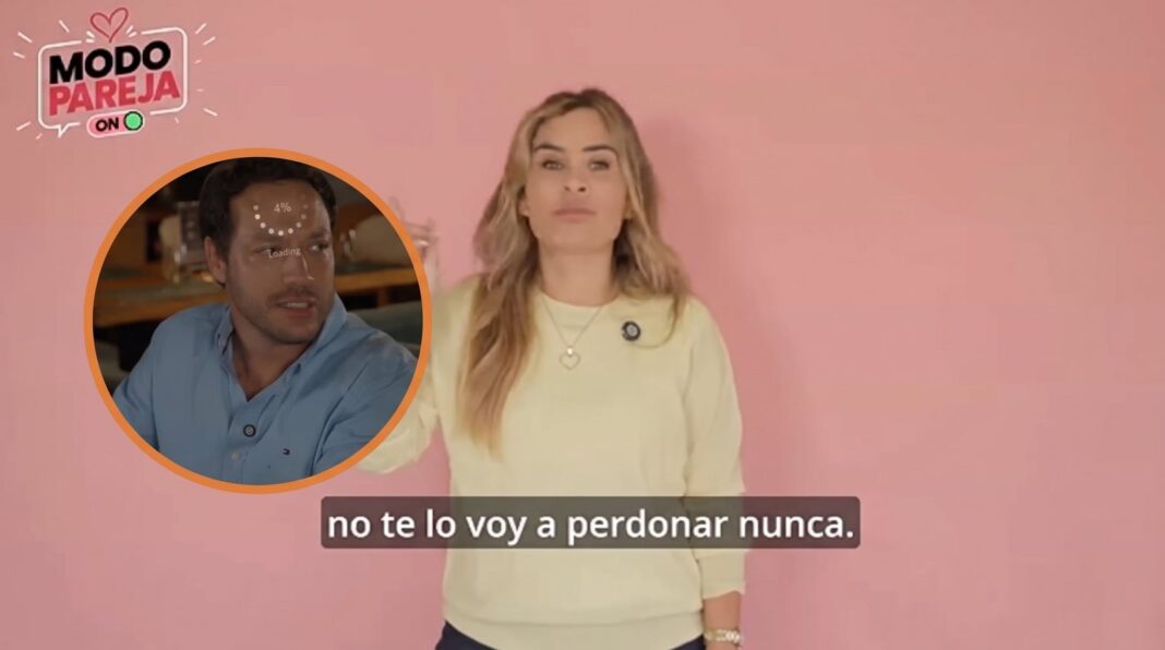 Ethel Pozo y Julián Alexander durante una emisión de su programa