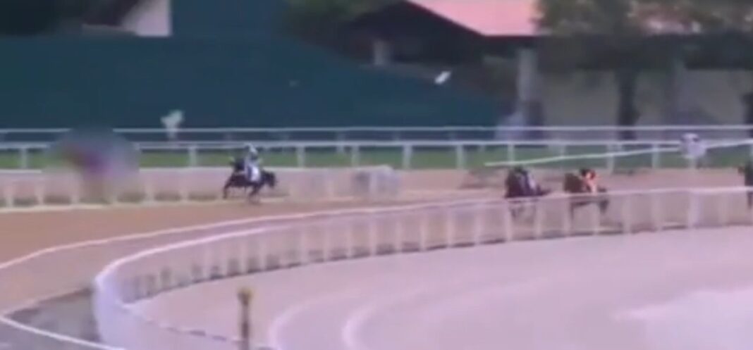 Imagen de referencia de una carrera de caballos en el Hipódromo de la Gávea