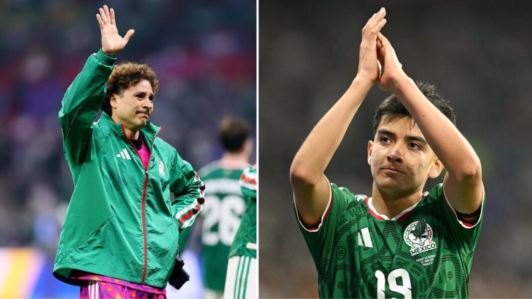 Gilberto Mora y Memo Ochoa durante el Mundial 2026