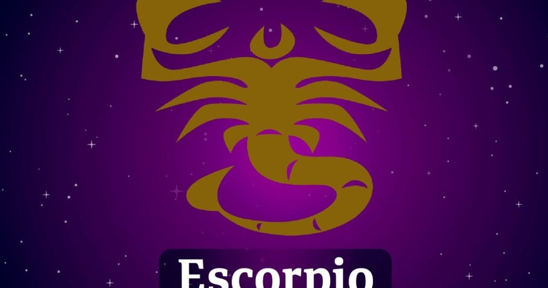 Ilustración del signo zodiacal Escorpio