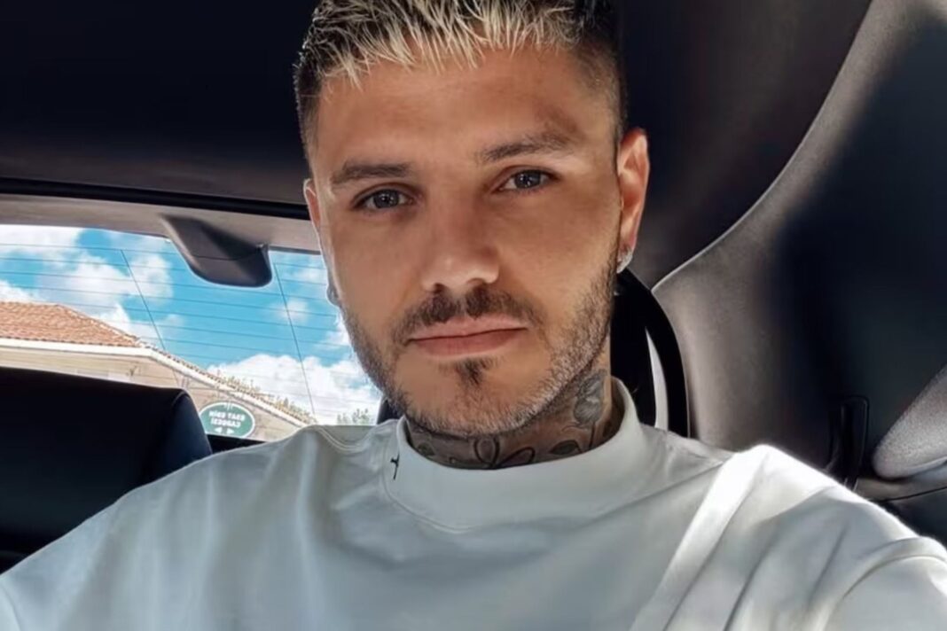 Mauro Icardi en una publicación de redes sociales