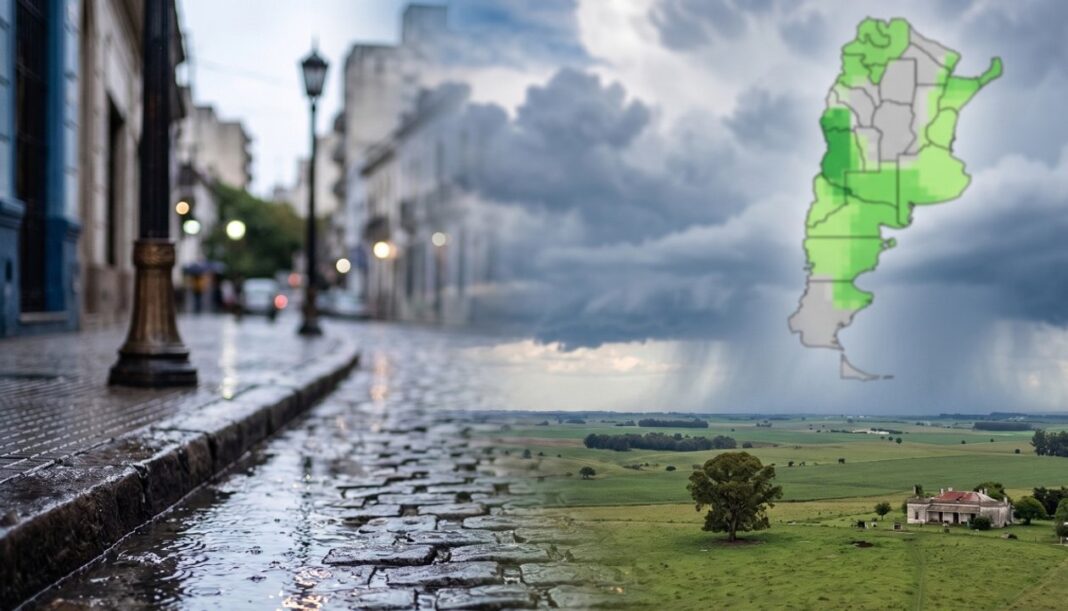Mapa de pronóstico de precipitaciones del SMN para el trimestre agosto-octubre 2026