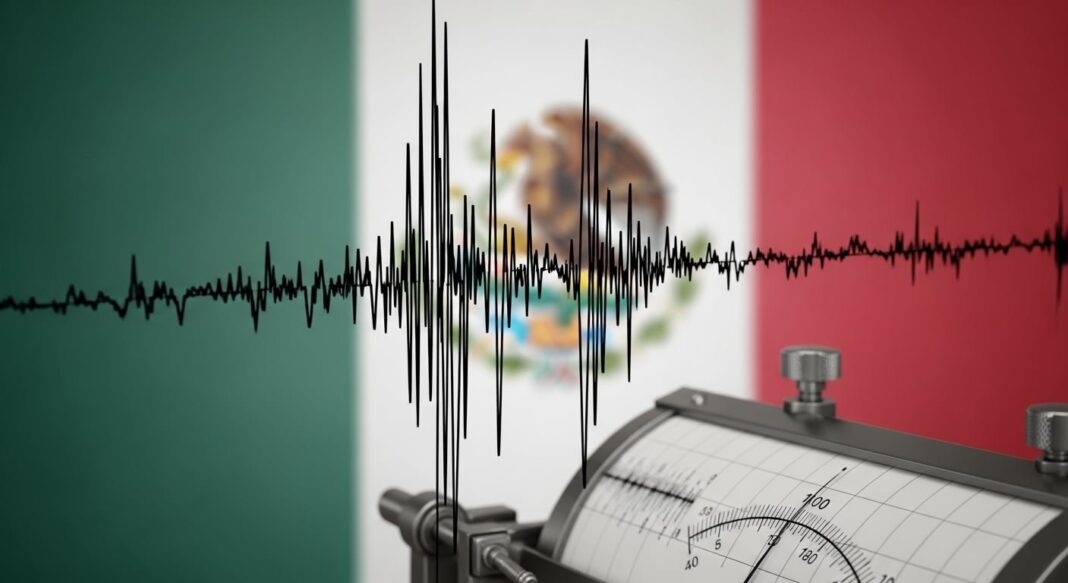Mapa de México con placas tectónicas