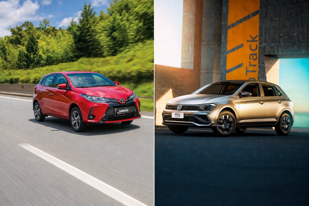 Toyota Yaris XS 1.5 CVT y Volkswagen Polo Track MSI MT