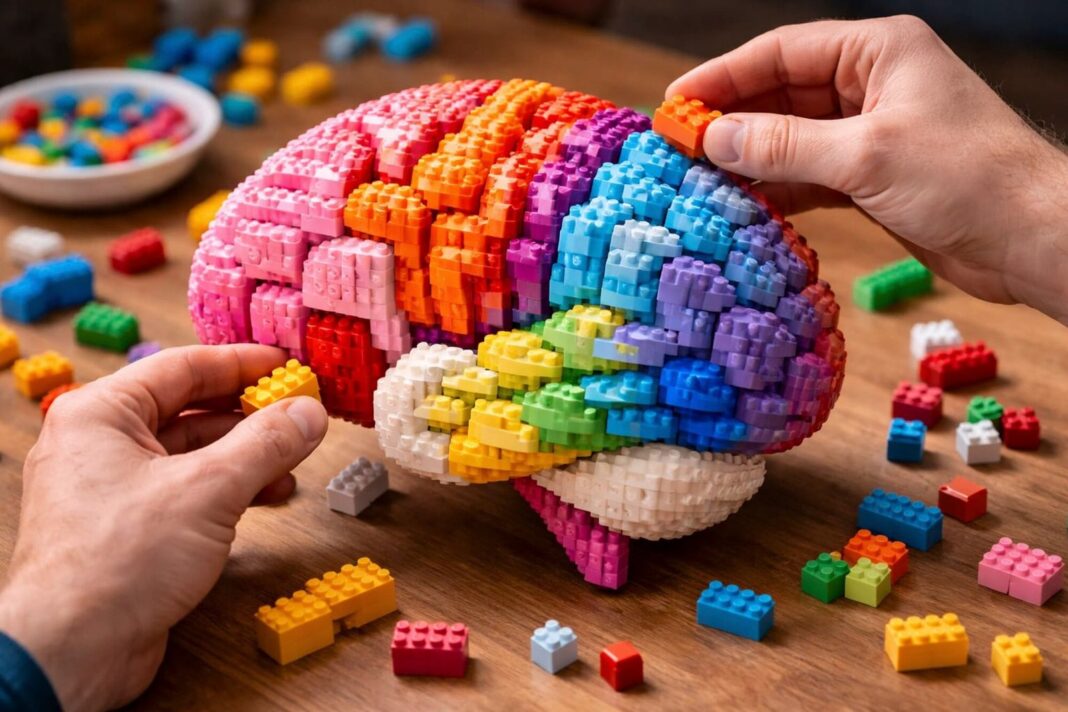 Persona usando una computadora con asistente de inteligencia artificial