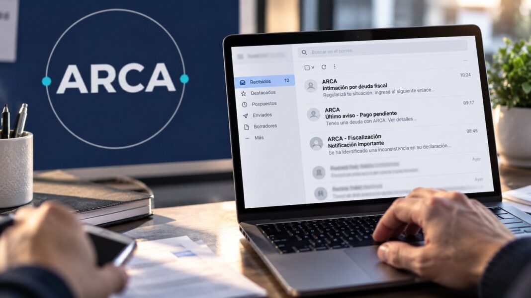Alerta por correos electrónicos falsos que simulan ser de ARCA