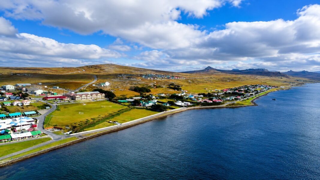 Vista de las Islas Malvinas