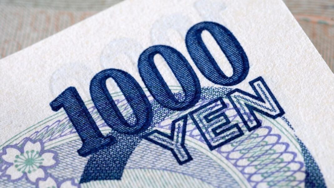 Gráfico de tipo de cambio entre yen y dólar estadounidense