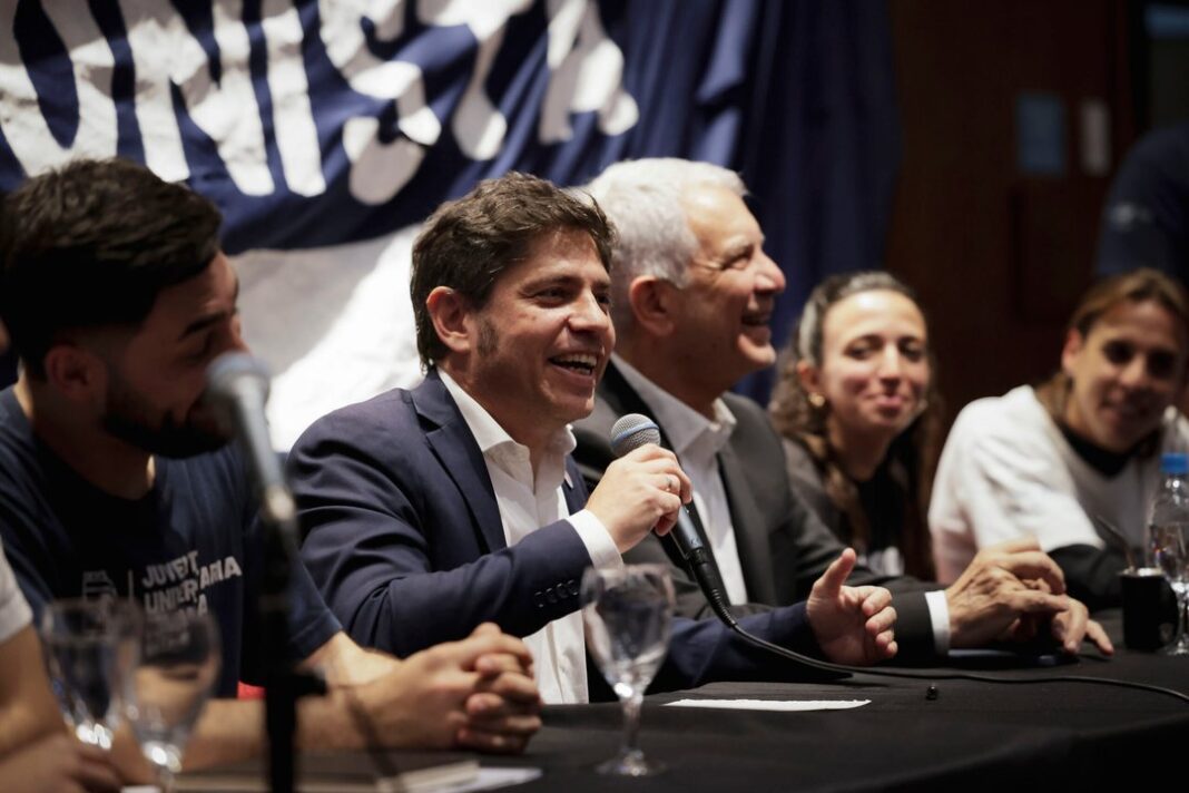 Axel Kicillof durante la inauguración de la Casa de la Provincia