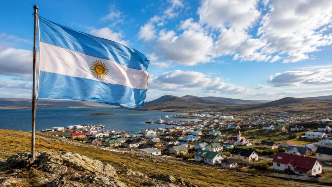Imagen ilustrativa de la ciudad de Ushuaia y el Atlántico Sur