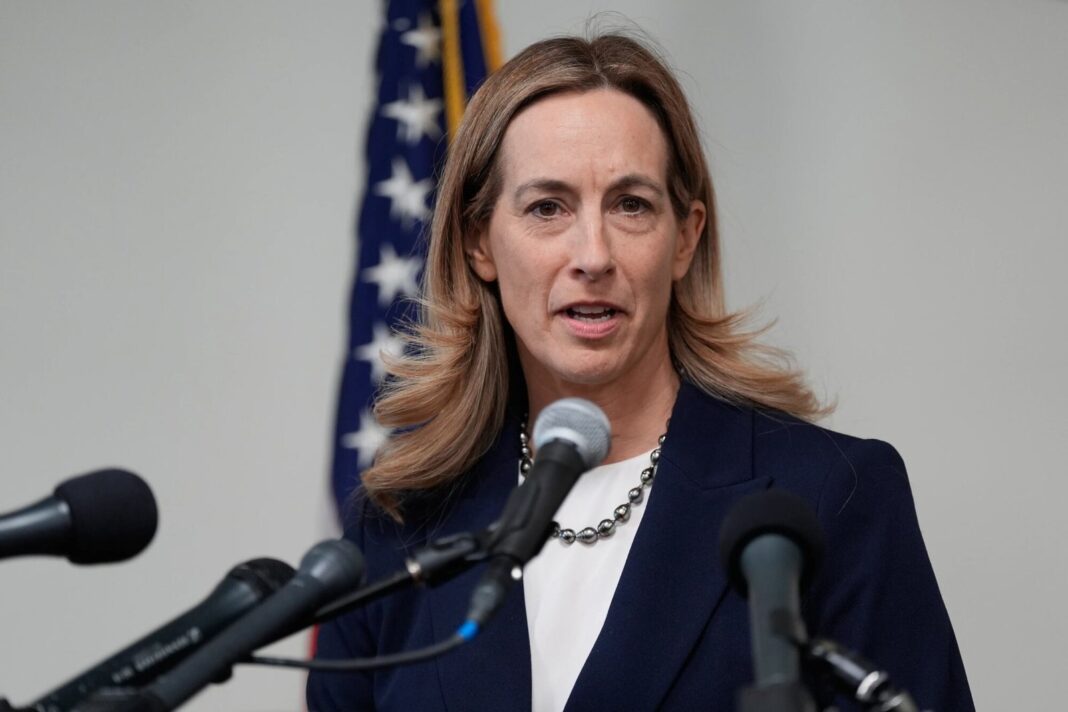 Mikie Sherrill, gobernadora de Nueva Jersey, en una declaración oficial.