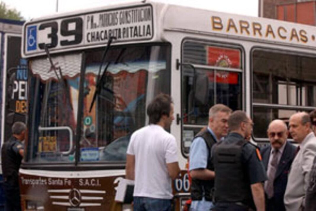 Colectivo de la línea 39 en la Ciudad de Buenos Aires