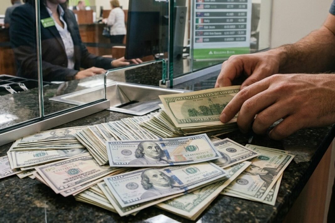 Cotización del dólar oficial y blue en Argentina